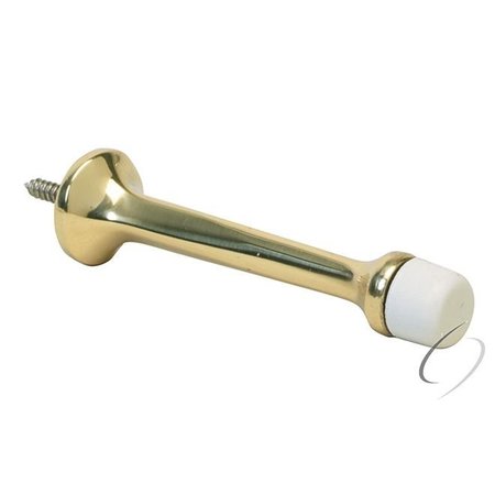 IVES COMMERCIAL Solid Brass 3-3/4" Solid Door Stop Bright Brass Finish 60B3